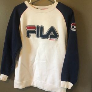 Vintage fila crew neck